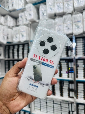 Picture of For Vivo X100 Luxury Crystal Clear Case Soft Silicone Shockproof Transparent Shell TPU Back Cover vivo X100