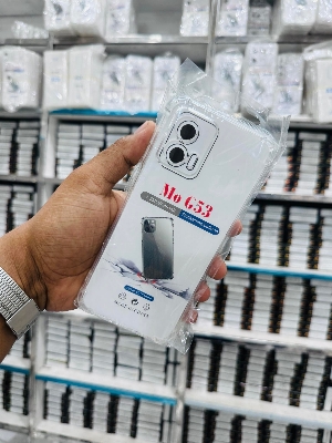 Picture of For Motorola G53  Luxury Crystal Clear Case Soft Silicone Shockproof Transparent Shell TPU Back Cover G53