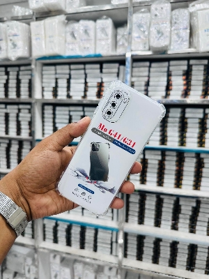 Picture of For Motorola  G31 G41 without finger  Luxury Crystal Clear Case Soft Silicone Shockproof Transparent Shell TPU Back Cover G31 G41 Without finger