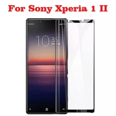 Picture of For Sony Xperia 1 mark 2 Full Glue Tempered 3D  Glass Screen Protector For Xperia 1 ii