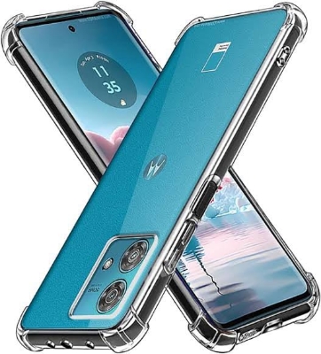 Picture of For Motorola Edge 40 Neo Luxury Crystal Clear Case Soft Silicone Shockproof Transparent Shell TPU Back Cover Edge 40 neo