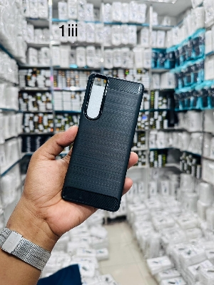 Picture of Leweisi Carbon Fiber Bumper Phone Case For Sony Xperia 1 iii  Back Cover Coque Shockproof Protective 1 mark 3