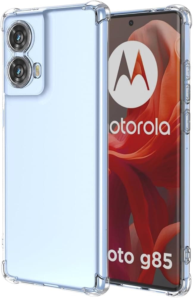 Picture of Motorola G85 Luxury Crystal Clear Soft Silicone Shockproof TPU Back Cover Case