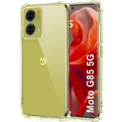 Picture of Motorola G85 Luxury Crystal Clear Shockproof Silicone TPU Back Cover Case