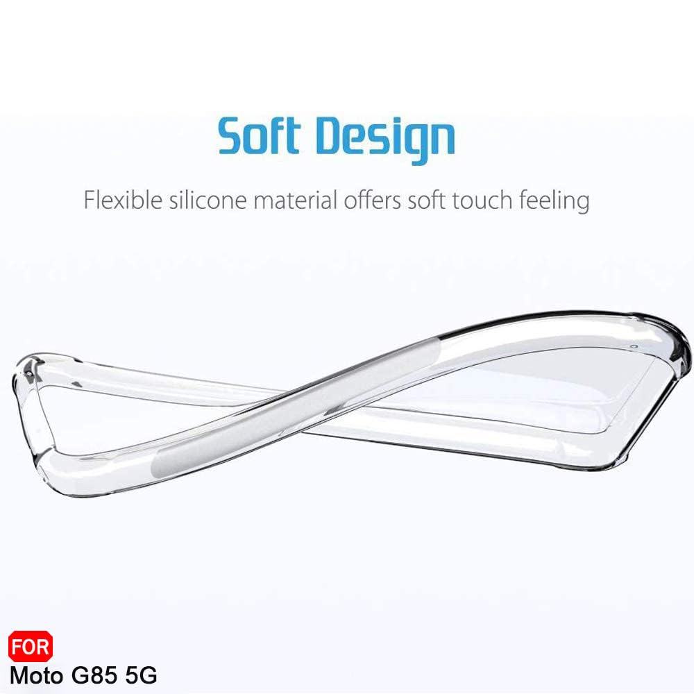 Picture of Motorola G85 Luxury Crystal Clear Shockproof Silicone TPU Back Cover Case