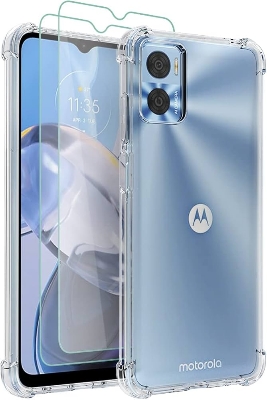 Picture of For Motorola E22 E22i  Luxury Crystal Clear Case Soft Silicone Shockproof Transparent Shell TPU Back Cover E22 E22i