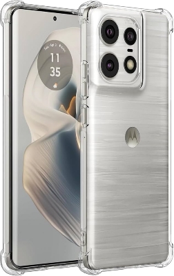 Picture of For Motorola Edge 50 pro     Luxury Crystal Clear Case Soft Silicone Shockproof Transparent Shell TPU Back Cover Edge 50 pro