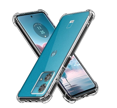 Picture of For Motorola Edge 40 neo   Luxury Crystal Clear Case Soft Silicone Shockproof Transparent Shell TPU Back Cover Edge 40 neo