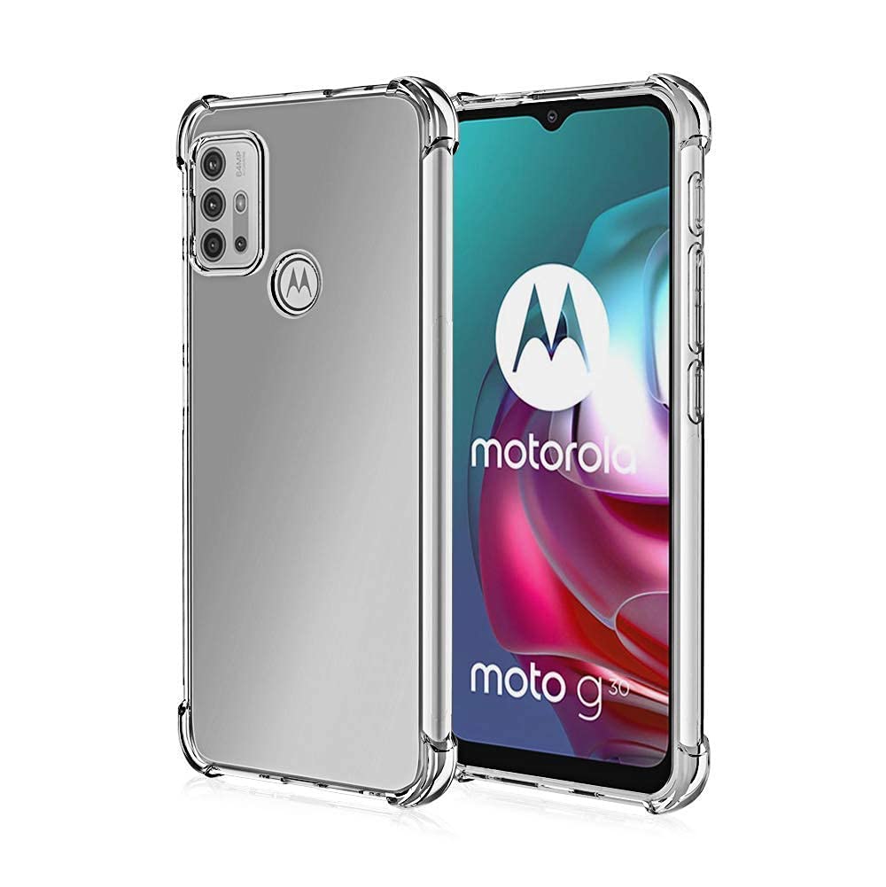 Picture of For Motorola G10 G20 G10 power G30   Luxury Crystal Clear Case Soft Silicone Shockproof Transparent Shell TPU Back Cover G10 G20 G10 power G30