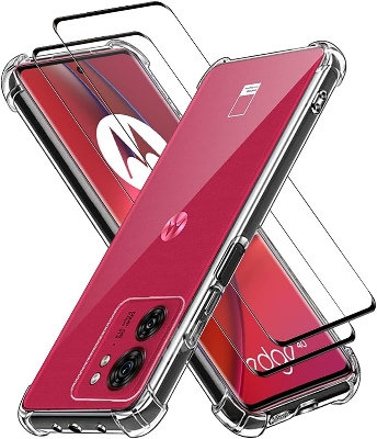 Picture of For Motorola Edge 40    Luxury Crystal Clear Case Soft Silicone Shockproof Transparent Shell TPU Back Cover Edge 40