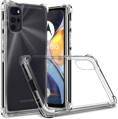 Picture of For Motorola G22 E32s   Luxury Crystal Clear Case Soft Silicone Shockproof Transparent Shell TPU Back Cover G22 E32s