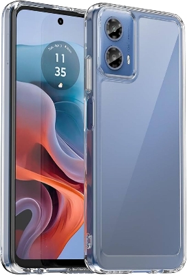 Picture of For Motorola G24 G24 power  Luxury Crystal Clear Case Soft Silicone Shockproof Transparent Shell TPU Back Cover G24 G24 power