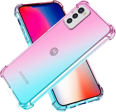 Picture of For Motorola G42 Luxury Crystal Clear Case Soft Silicone Shockproof Transparent Shell TP U Back Cover G42