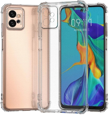Picture of For Motorola G32 Luxury Crystal Clear Case Soft Silicone Shockproof Transparent Shell TPU Back Cover G32