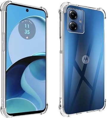 Picture of For Motorola G54 G54 power G64 Luxury Crystal Clear Case Soft Silicone Shockproof Transparent Shell TP U Back Cover G54 G54 power G64