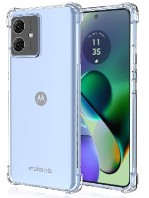 Picture of For Motorola G84  Luxury Crystal Clear Case Soft Silicone Shockproof Transparent Shell TP U Back Cover G84