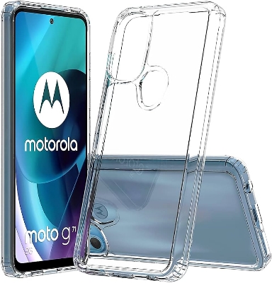 Picture of For Motorola G71 Luxury Crystal Clear Case Soft Silicone Shockproof Transparent Shell TP U Back Cover G71