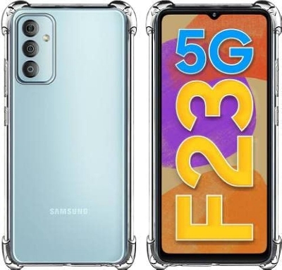 Picture of For Samsung Galaxy F13 F23   Luxury Crystal Clear Case Soft Silicone Shockproof Transparent Shell TPU