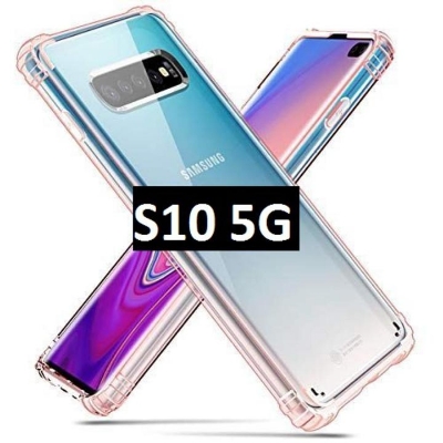 Picture of For Samsung Galaxy  S10 5G  Luxury Crystal Clear Case Soft Silicone Shockproof Transparent Shell TPU