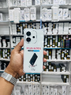 Picture of For oppo A3 A3x  Luxury Crystal Clear Case Soft Silicone Shockproof Transparent Shell TPU