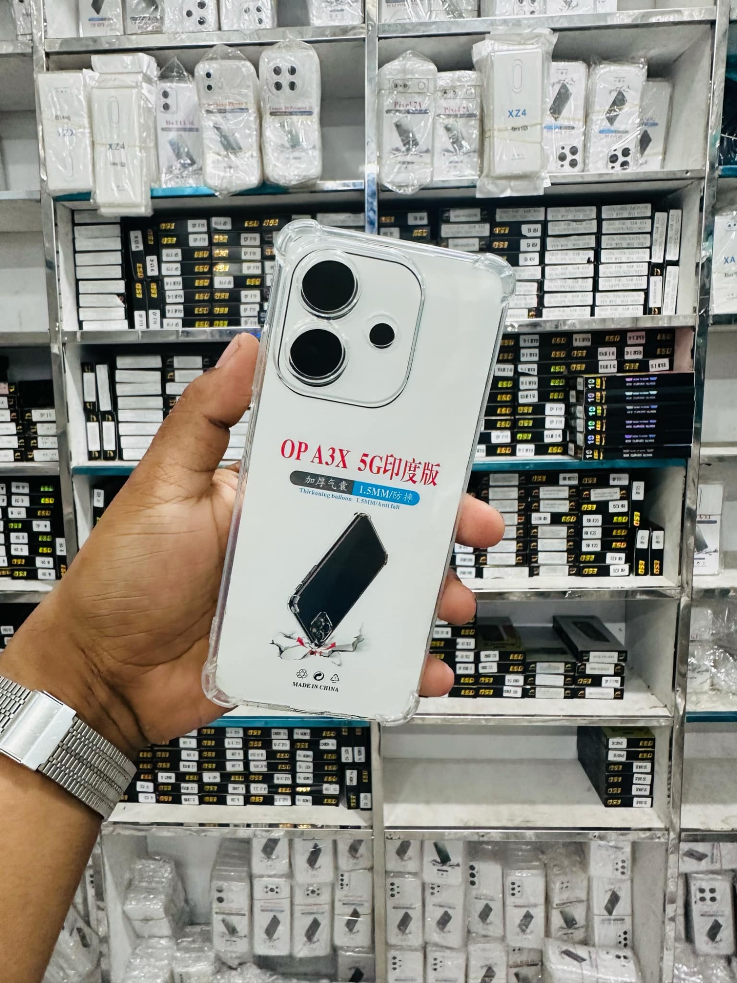 Picture of For oppo A3 A3x  Luxury Crystal Clear Case Soft Silicone Shockproof Transparent Shell TPU