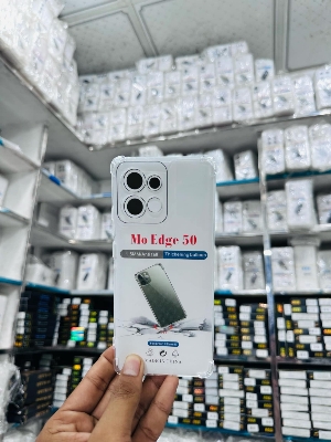 Picture of Motorola Edge 50 Crystal Clear Soft Silicone Shockproof Case