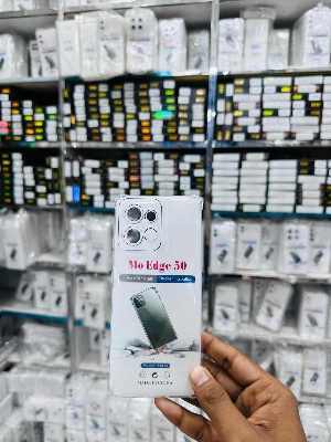 Picture of Motorola Edge 50 Crystal Clear Soft Silicone Shockproof Case