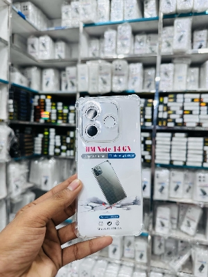 Picture of For Xioami Note 14   Luxury Crystal Clear Case Soft Silicone Shockproof Transparent Shell TPU