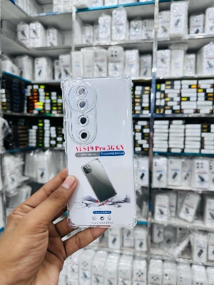 Picture of For vivo V40  Luxury Crystal Clear Case Soft Silicone Shockproof Transparent Shell TPU