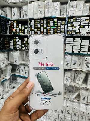 Picture of For Moto G35 G45  Luxury Crystal Clear Case Soft Silicone Shockproof Transparent Shell TPU