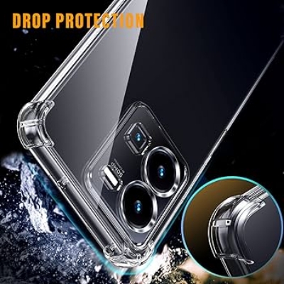 Picture of For VIvo Iqoo Z9 turbo Luxury Crystal Clear Case Soft Silicone Shockproof Transparent Shell TPU