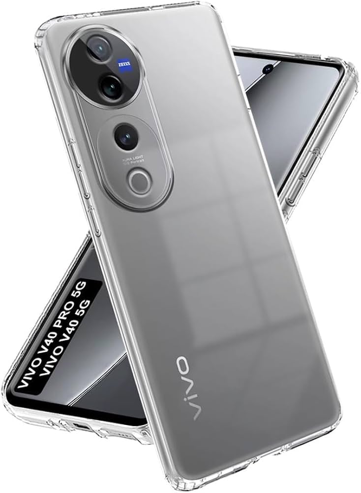 Picture of For VIvo  V40E  Luxury Crystal Clear Case Soft Silicone Shockproof Transparent Shell TPU