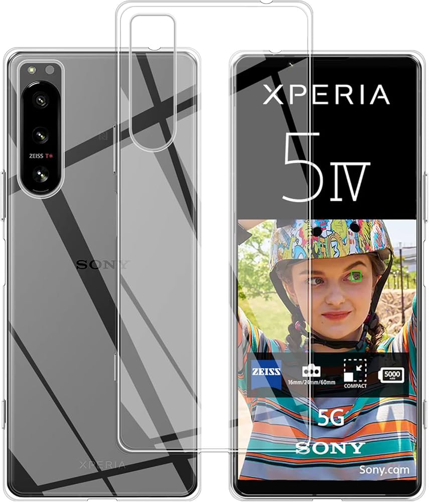 Picture of For  Sony Xperia 5 iv Luxury Crystal Clear Case Soft Silicone Shockproof Transparent Shell TPU Xperia 5 mark  4