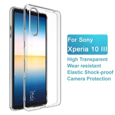 Picture of For  Sony Xperia 10 iii   Luxury Crystal Clear Case Soft Silicone Shockproof Transparent Shell TPU 10 mark 3