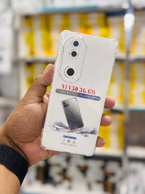 Picture of For Vivo V50 5G   Flexible Clear Transparent Soft TPU Back Case Cover