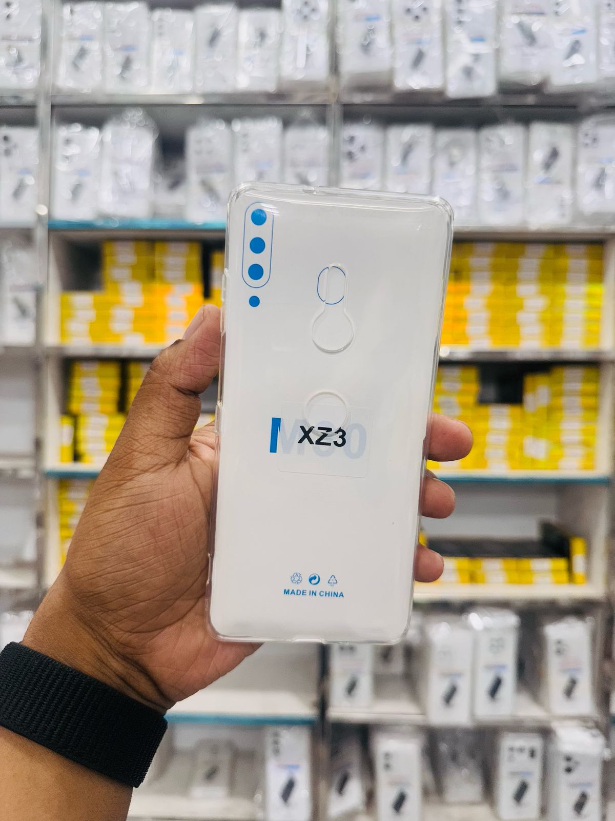 Picture of For Sony Xperia XZ3 Silicone Airbag cover Shockproof Transparent Protective Clear Back Cover TPU Case