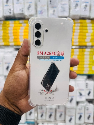 Picture of For Samsung Galaxy A26 5G Silicone Airbag cover Shockproof Transparent Protective Clear Back Cover TPU Case