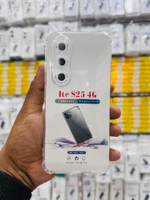 Picture of For Itel S25 4g Silicone Airbag cover Shockproof Transparent Protective Clear Back Cover TPU Case