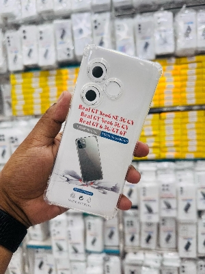 Picture of For Realme GT Neo 6 Se / GT Neo 6 / GT 6 / GT 6T 5g GN Silicone Airbag cover Shockproof Transparent Protective Clear Back Cover TPU Case