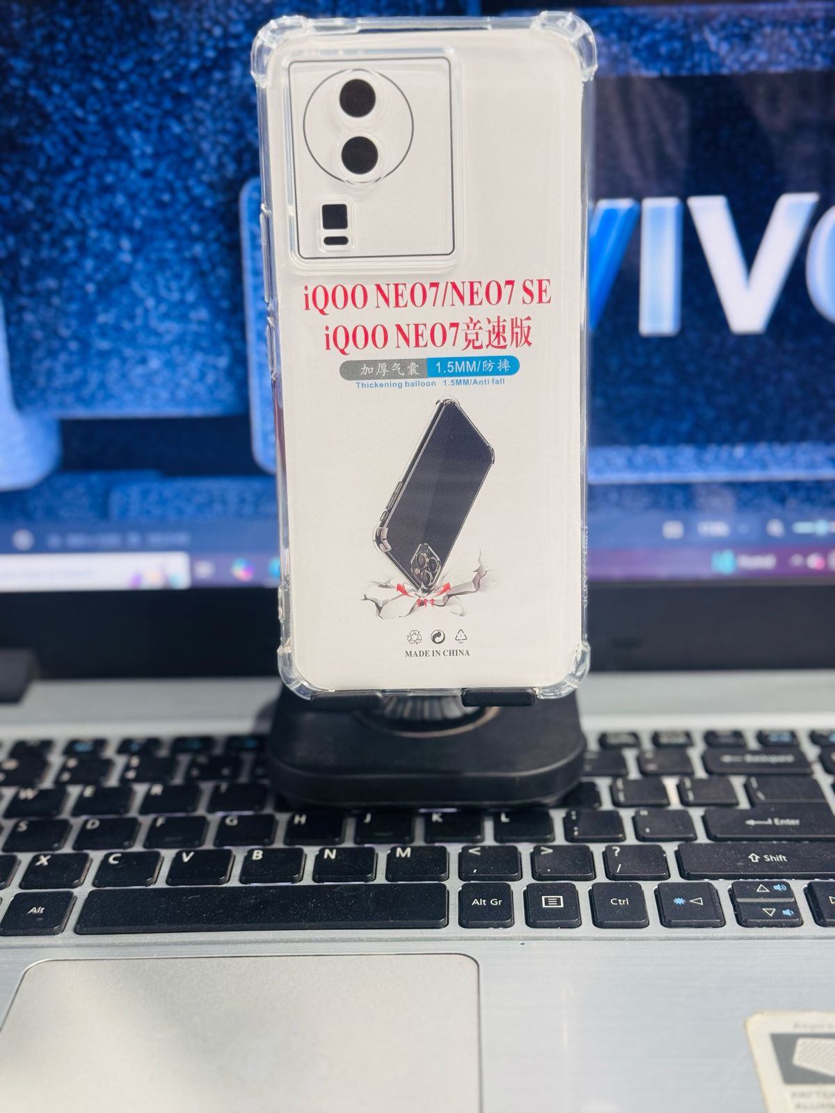 Picture of For Vivo IQ00 Neo 7 / Neo 7SE Silicone Airbag cover Shockproof Transparent Protective Clear Back Cover TPU Case