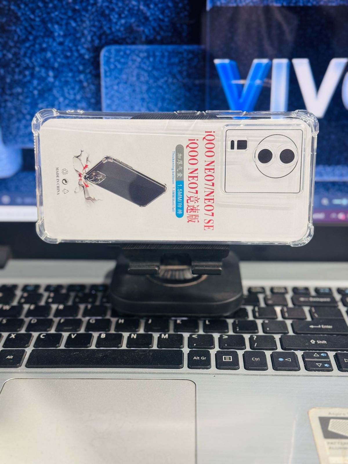 Picture of For Vivo IQ00 Neo 7 / Neo 7SE Silicone Airbag cover Shockproof Transparent Protective Clear Back Cover TPU Case