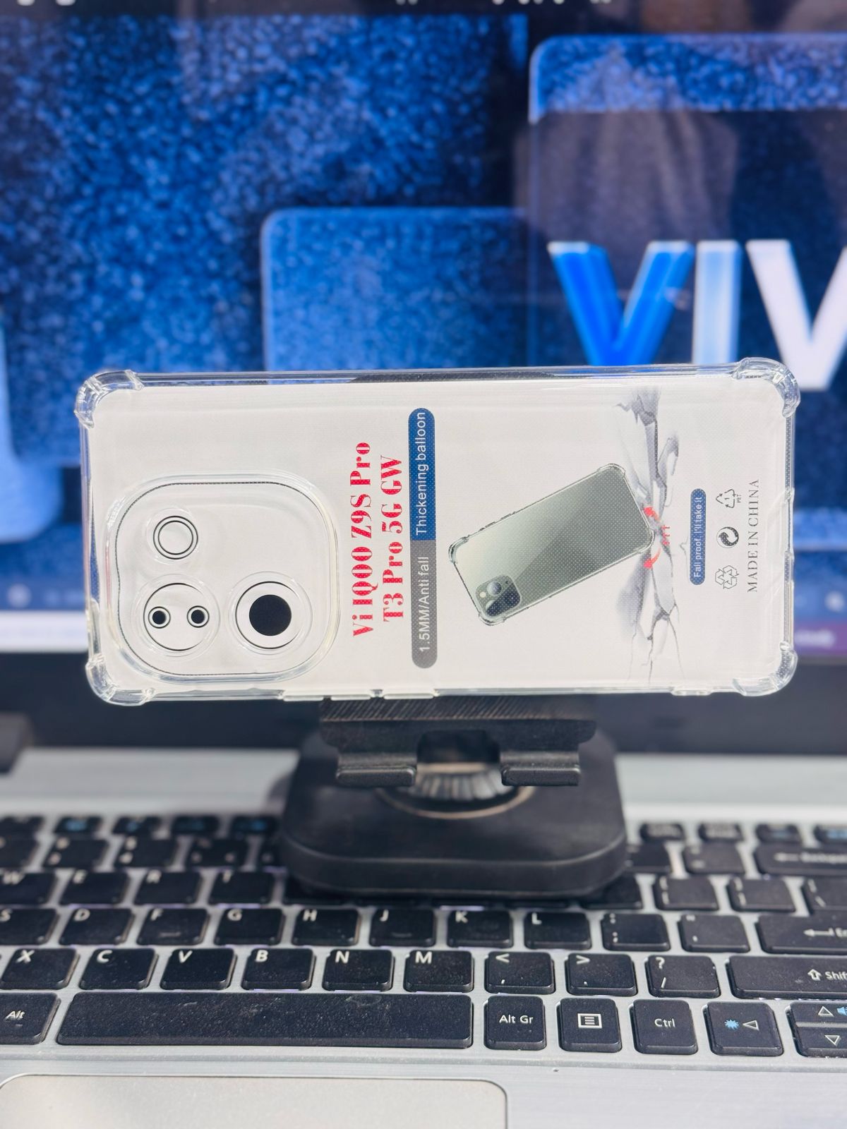 Picture of For Vivo IQ00 Z9S Pro / T3 Pro 5G Global Silicone Airbag cover Shockproof Transparent Protective Clear Back Cover TPU Case