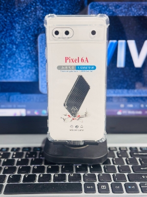 Picture of For Google Pixel 6A Silicone Airbag cover Shockproof Transparent Protective Clear Back Cover TPU Case