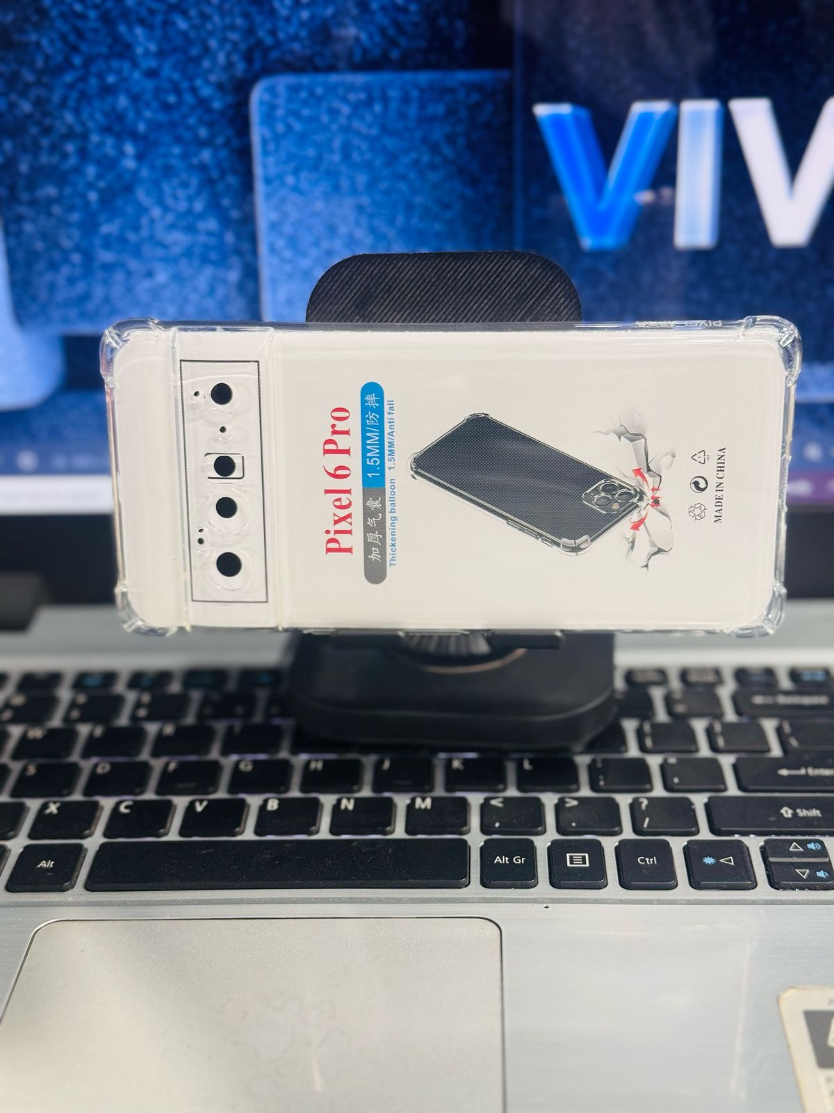 Picture of For Google Pixel 6 Pro Silicone Airbag cover Shockproof Transparent Protective Clear Back Cover TPU Case