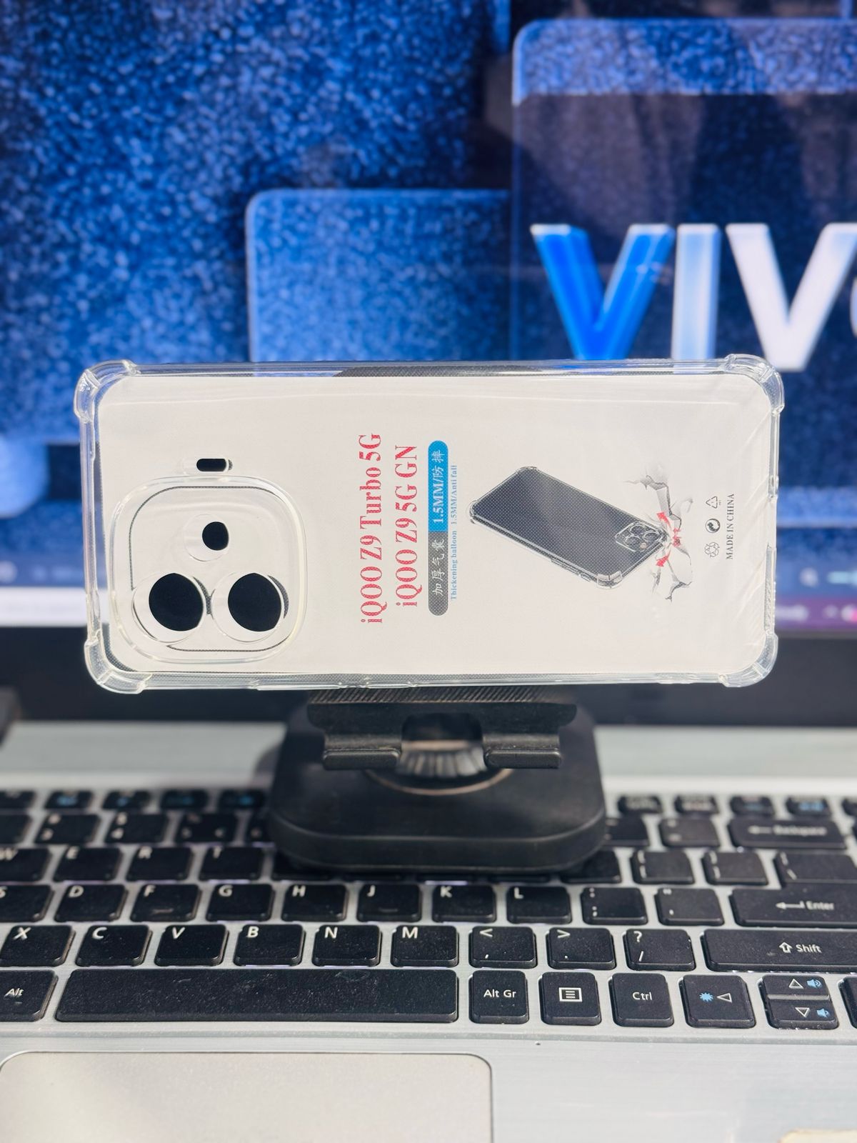 Picture of For Vivo IQ00 Z9 Turbo 5G/ Z9 5G GN Silicone Airbag cover Shockproof Transparent Protective Clear Back Cover TPU Case