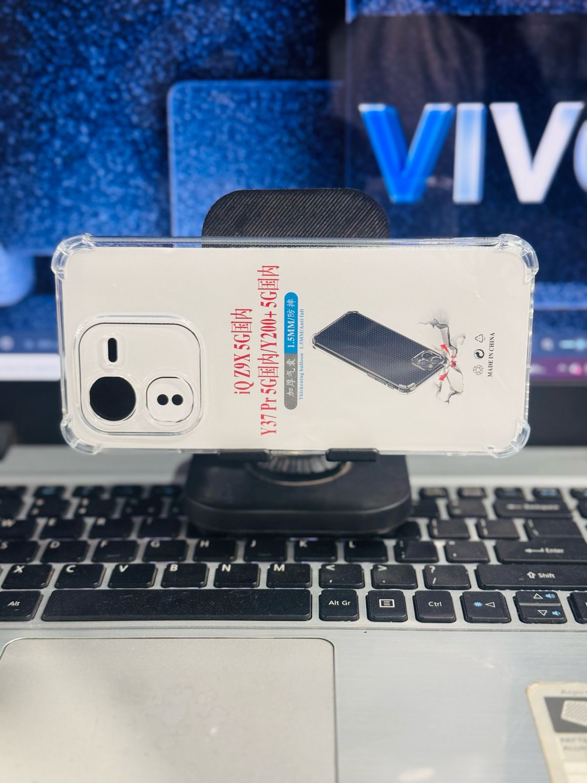 Picture of For Vivo IQ00 Z9X / Y37 Pro / Y200 Plus + 5G Silicone Airbag cover Shockproof Transparent Protective Clear Back Cover TPU Case