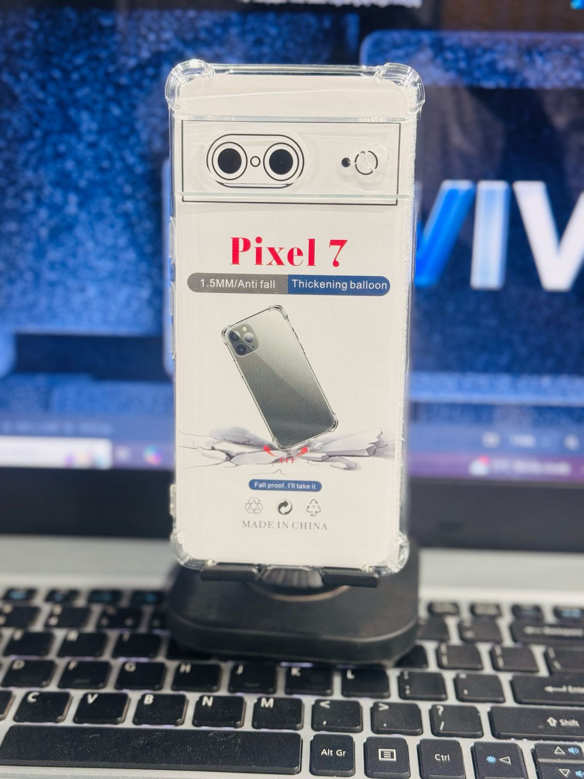 Picture of For Google Pixel 7 Silicone Airbag cover Shockproof Transparent Protective Clear Back Cover TPU Case