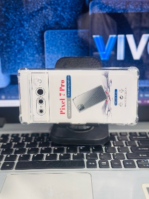 Picture of For Google Pixel 7 Pro Silicone Airbag cover Shockproof Transparent Protective Clear Back Cover TPU Case