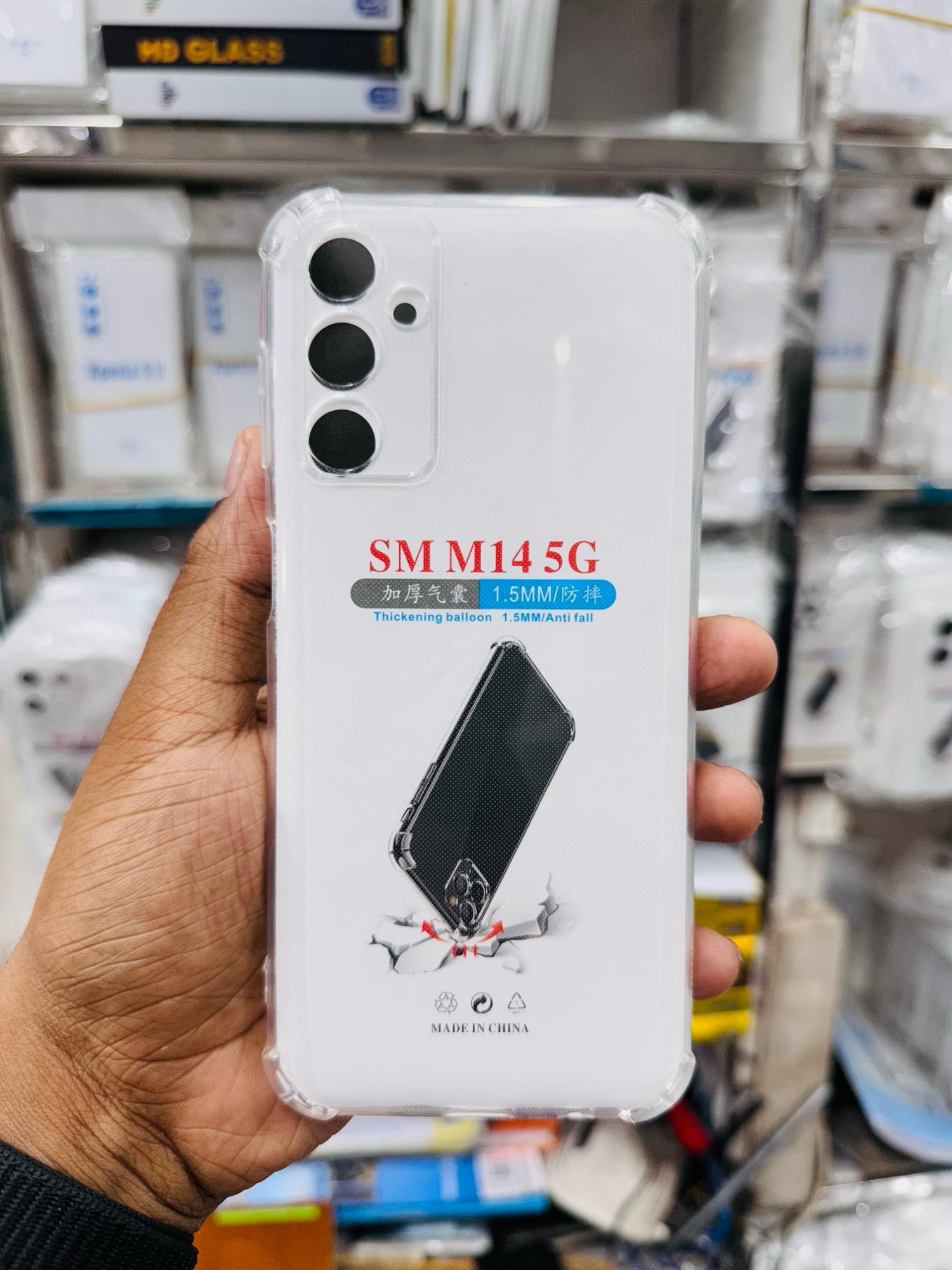 Picture of For Xiaomi Redmi Note 12 Turbo 5G / Poco F5 Silicone Airbag cover Shockproof Transparent Protective Clear Back Cover TPU Case