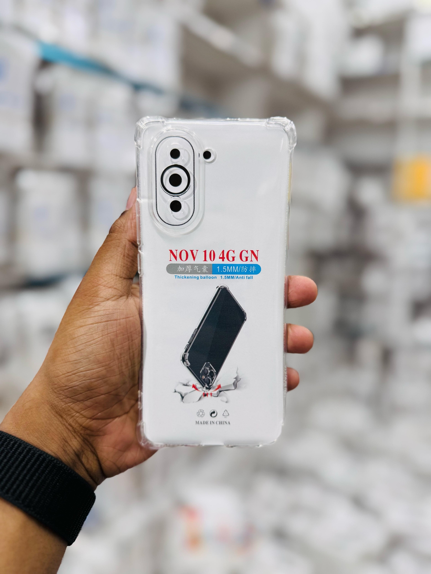 Picture of For Huawei Nova 10 4G GN Silicone Airbag cover Shockproof Transparent Protective Clear Back Cover TPU Case